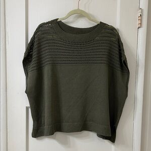 Max Studio Forest Green Knit Top